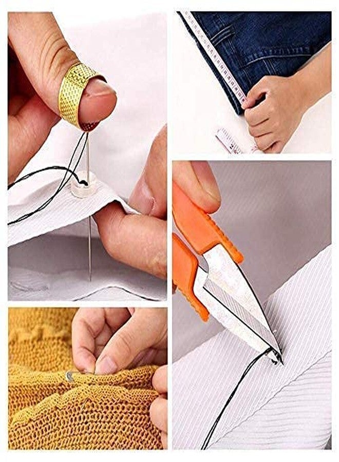 ZEVON Double Layer Portable Travel Sewing Lightweight Kits Box with Color Needle Threads Scissor pin Hand Work Sewing Secure-Lock Box Handwork Sewing Accessories (1) - Image 5